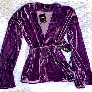 Purple Velour cardigan 💜😍